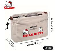 TEMU Bolsa Organizadora de Capas, Estuche Organizador de Capas - Forro Multibolsillos con Compartimentos 3D (Bolso de de Viaje Portátil / Organizador de Maquillaje de Gran Capacidad)