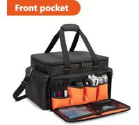 TEMU Bolsa Organizadora para DJ con Divisores Ajustables, para Laptop de 15.6'', Bolsa de Viaje para Músicos y Equipo de DJ, Accesorios y Equipos Musicales (Solo )