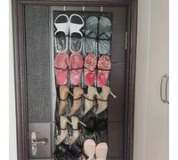 TEMU Bolsas colgantes para guardar zapatos de 24 compartimentos | Insertos de zapatos no tejidos para colgar en la pared para pantuflas y tacones altos, ligeras