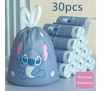 TEMU Bolsas de Basura Extra Grandes para Cocina Disney Stitch 30/60, Resistent al Desgarro con Asa y Cordón