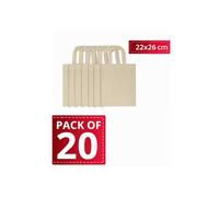 TEMU Bolsas tote pequeñas 22x26 cm, paquete de 20, 145 g/m², 100 % algodón