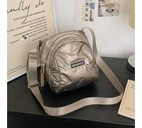 TEMU bolso bandolera de mujer para otoño e invierno, de tela y esponjosa en colores , para combinar con chaquetas de plumón