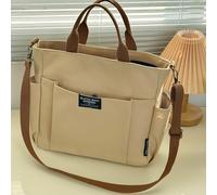 TEMU Bolso bandolera de nailon estilo japonés para , bolso de de gran capacidad, bolso tote de tela para viajeros, bolso de práctico, artículo popular