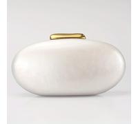 TEMU Bolso bandolera de un solo para mujer, estilo europeo y americano, bolso acrílico único con forma de concha, clutch de moda para