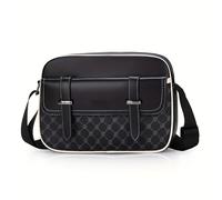 TEMU Bolso Bandolera para Hombres de Negocios, Mensajero Moderno y a , Pequeño Bolsito Cuadrado Ideal para Universitarios - Regalo Para o Padre en del Amor