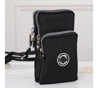 TEMU Bolso bandolera portátil multifuncional de con cremallera de nailon para hombre, para uso diario y running