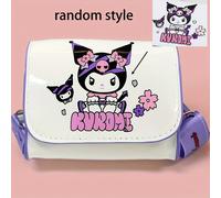 TEMU Bolso bandolera Sanrio Kuromi ' - Diseño de dibujos animados lindo, con correa de ajustable, cierre magnético, adecuado para uso diario, bolso bandolera pequeño [Color aleatorio]