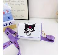 TEMU Bolso bandolera Sanrio Kuromi ' - Diseño de dibujos animados lindo, con correa de ajustable, cierre magnético, adecuado para uso diario, bolso bandolera pequeño