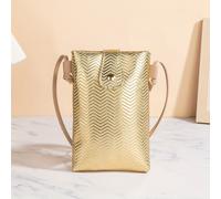 TEMU Bolso cruzado con diseño de ondas de tono dorado para mujer - Elegante bolso de noche de champán dorado con cierre de hebilla, para fiestas formales, bolso de monedas de lujo.