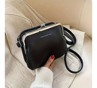 TEMU Bolso Cuadrado Pequeño de Moda con Estilo Francés Vintage, Bolso Bandolera con Clip, Bolso Bandolera Sencillo y Elegante para Mujer