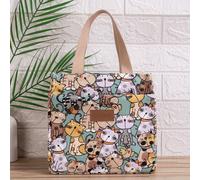 TEMU Bolso de con Estampado Animal Chic - Aislado con Cierre de Cremallera para Mujer