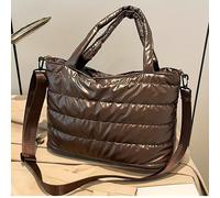 TEMU Bolso de de mujer de calidad, bolso tote con correa cruzada desmontable/ajustable - Bolso de espacioso con un elegante diseño de bordado patchwork