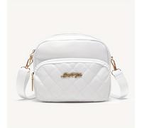 TEMU Bolso de Elegante para Mujer, Bolso Cruzado Simple de Capa, Pequeño Bolso de Maquillaje Cuadrado Multifuncional.