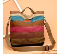 TEMU bolso de gran capacidad un elegante diseño de rayas con colores y en relieve, lo que lo para ir de compras, llevar el billetero y adecuado para mujeres, universitarias y recién llegadas.