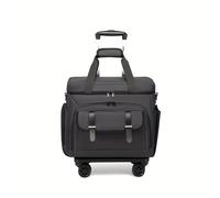 TEMU Bolso de Maestro con Ruedas Extraíble para Trabajo, , Oficina - Maletín Multifuncional con Ruedas, Bolso de Viaje de Gran Capacidad con Compartimento para Laptop de 17.6 Pulgadas
