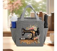 TEMU Bolso de Máquina de Coser Floral Práctico y Estiloso, Campus, Trabajo: Moderno y para Mujeres - Gran Capacidad, Ideal para Oficina, Viajes y Más