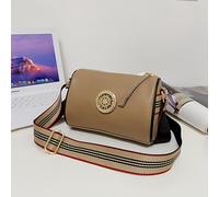 TEMU Bolso de Mujer de Cuero , Diseño Minimalista con Correa Ancha, Bandolera Cruzada, Bolso de Cuero de Vaca de Primera Calidad