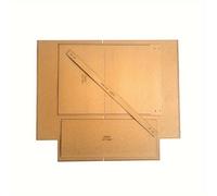 TEMU Bolso de para Mujer, Bolso de , Marrón, Cuero de Vaca, de Cartón, Cuadrícula de Papel, Diseño de Artesanía en Cuero, Plantilla DIY