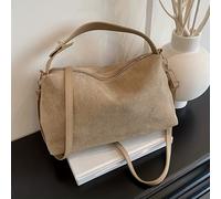 TEMU Bolso de para mujer estilo vintage, de gamuza sintética, un bolso cruzado moderno que se puede llevar a , para salidas informales y desplazamientos diarios, con una correa ajustable.