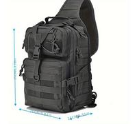 TEMU Bolso de pecho extra grande para hombres, súper bolsa de sillín, bolso táctico para escalada y ciclismo con único y , bolso cruzado camuflaje para cámara