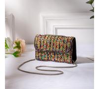TEMU bolso de reversible con pedrería para mujer, bolso de de moda con cadena de lujo, bolso de para fiestas, , banquetes y noches de fiesta.