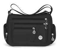 TEMU Bolso de Tela de Nylon para Mujer Bolso de Único de Tela Oxford Bolso de Viaje Bolso Casual Multicapa para Mayores y de con Dirección Aleatoria de Tirador