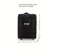 TEMU Bolso de Viaje Plegable Portátil con Ruedas y Gran Capacidad, Maleta Rodante, Equipaje de Negocios para Fines de o Noche, Mochila y Bolso Tote de Múltiples Capas.