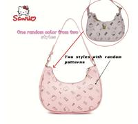 TEMU Bolso de y Bandolera Sanrio Hello Kitty Y2K para Mujer - con Cara de Hello Kitty , Cierre de Cremallera, Espacioso para Uso Diario, Compras, , Fiestas - Accesorio Kawaii para Mujeres