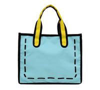 TEMU Bolso Tote de Mujer con Colores Contrastantes, Tela Oxford Estampada, Bolso de Estilo Anime Único para Damas