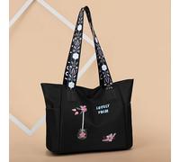 TEMU Bolso Tote de Tela Oxford Elegante para Mujer - y Moderno Bolso de en Crema//