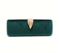 TEMU Bolsos de noche para mujer con decoración de hojas metálicas, bolsos de fiesta de terciopelo para bodas, banquetes, cenas, bolsos de mano para mujer con cadena, bolso de lujo con purpurina