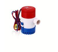 TEMU Bomba de achique eléctrica no automática de 12V 1100Gph para barcos, RVs, estanques y piscinas, sin batería