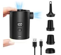 TEMU Bomba de aire eléctrica portátil para colchón inflable, cojines de sofá, almohadas y piscinas |, Automática, a batería, batería de litio recargable