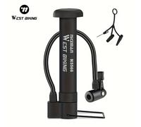 TEMU Bomba de Aire Portátil WEST BIKING 80PSI para Inflar Bolas, Motocicleta, Juguetes y Accesorios de Ciclismo. Bombona Manual con Construcción Duradera e Eficiente