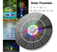 TEMU Bomba de fuente de LED energía solar, 3.5W 5.5W con batería recargable de 3000mAh, decoración de baño de pájaros de peces estanque al , , ideal para decoración de fiesta de vacaciones y piscina
