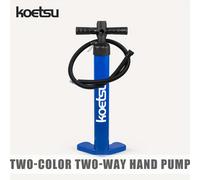 TEMU Bomba Manual de Acción KOETSU Azul, Inflado de Eficiencia, Adecuada para Paddleboards, Kayaks y Más Embarcaciones, Diseño con Manómetro de Precisión Integrado para Visualización de Presión Real