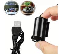 TEMU Bomba Sumergible Miniaturizada Ultracompacta y Silenciosa DC3V~5V con Cargador de Teléfono o Fuente de Alimentación USB