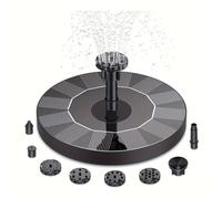 TEMU Bombas Solares para Fuente, Bomba Flotante Solar de 8 Boquillas para Baño de Aves, Estanque, Jardín, Decoración Trasero, Acuario Exterior