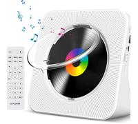 TEMU Boombox Portátil con Reproductor de CD, FM/USB/MP3, Pantalla LCD y Control Remoto, Compatible con Coche y Viajes - Compatible con Unidades USB, CDs, Smartphones (Sin Cargador Incluido)