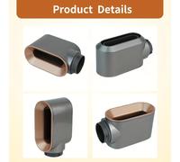 TEMU Boquilla de Repuesto para Accesorio de Secador de Pelo Pre-Establecido Compatibles con Rizador Air Wrap HS01/HS05, Color Níquel/Cobre