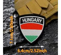 TEMU bordada de con húngara - parche de punto , ideal para mochilas, gorras y pantalones - parche bordado planchable o cosible