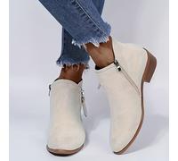 TEMU Botas Cortas de Moda para Mujer con Tacón y Estilo Casual, Últimas Tendencias de Temporada 2023