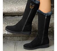 TEMU Botas de Mujer la Pantorrilla, Invierno con Forro Polar y Antideslizante para el Tobillo