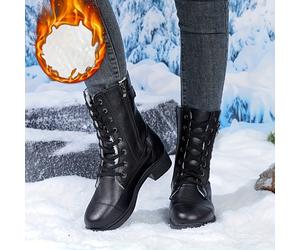 TEMU Botas Elegantes de Media Caña para Mujer con Cierre de Cremallera, Zapatos de Mujer, Calzado Femenino