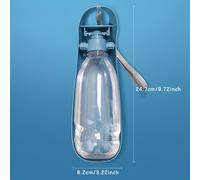 TEMU Botella De Agua Portátil Para Mascotas, Dispensador De Agua Plegable Para Perros Con Bebedero, Botella De Agua De Viaje Para Perros A Prueba De Fugas