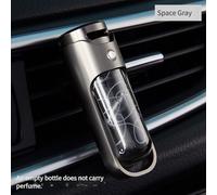 TEMU Botella de Perfume Recargable para de Aire del Coche - Difusor de Aromaterapia Metálico con Diseño Transparente, Dispensador de Fácil de Colgar para Hombres y Mujeres