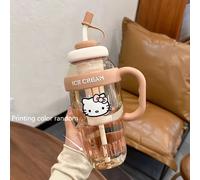 TEMU Botella Deportiva Sanrio HelloKitty - Botella de Agua de Gran Capacidad - Práctica - Duradera - Ideal para Deportes y Oficina