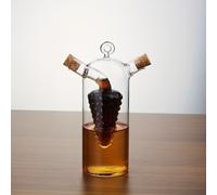 TEMU Botella Dispensadora de Aceite y con Pico Compartimentos - Sin PVC, , Hornear Aderezos o BBQ - Vertido Higiénico a un , Diseño Duradero (Compatible)