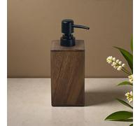 TEMU Botella Dispensadora Retro de Nogal - Bomba Premium de Presión para Jabón, Loción y Gel Antibacteriano, Uso Interior , No Requiere Batería, Diseño Elegante de Madera