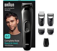 TEMU BRAUN Recortadora Todo En Uno MGK3420, Kit 6 en 1 Para Barba, Máquina de afeitar, Cortapelos hombre